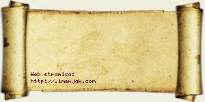 Jana Aćimović vizit kartica